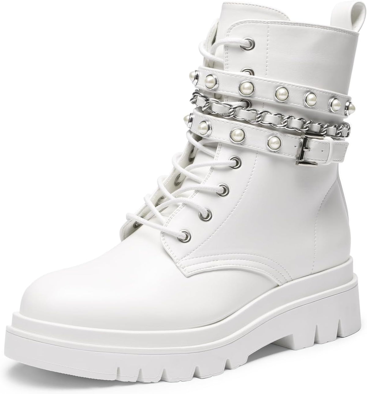 Women's Lace Up Combat Ankle Booties, photo 2