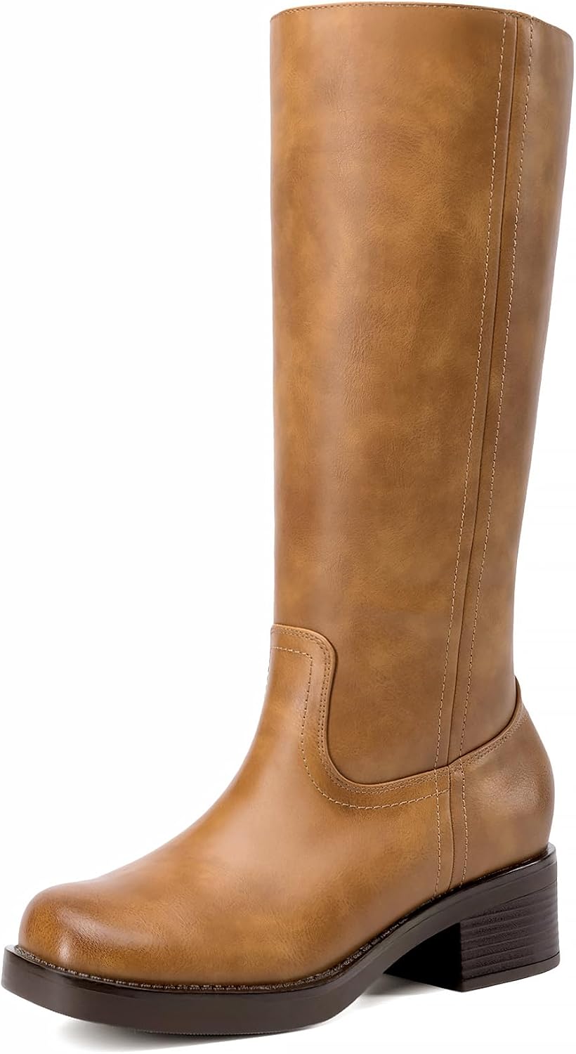 Women's Platform Knee High Riding Boots, photo 6