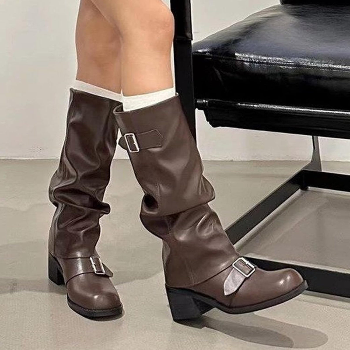 Women's Slouchy Wide Calf Short Boots, photo 1