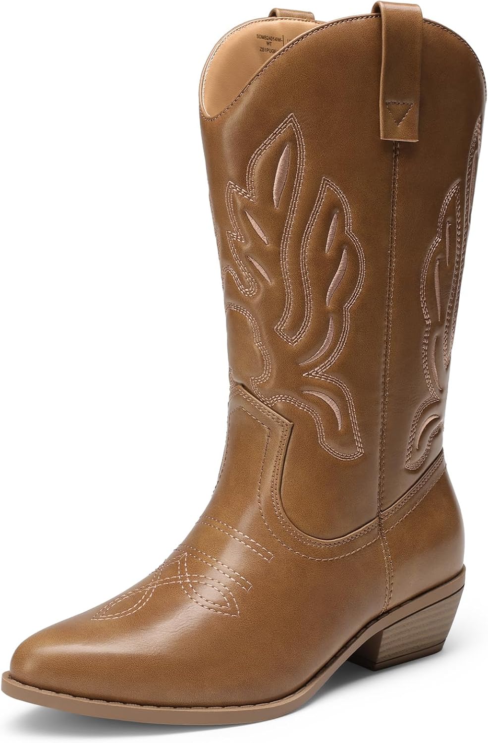 Women's Stitched Embroidery Cowgirl Boots, photo 6