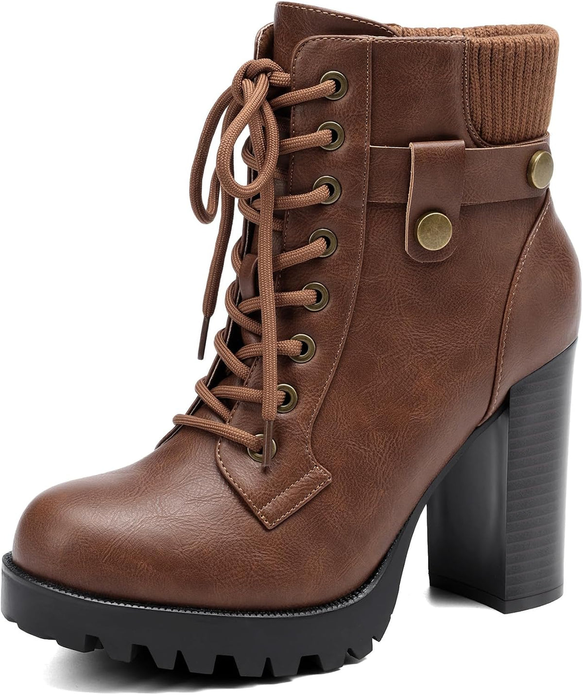 Women's Lace Up Combat Ankle Booties, photo 2