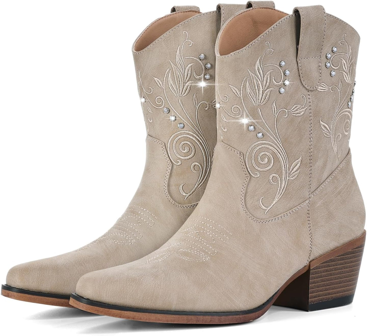 Women's Rhinestone Cowgirl Ankle Boots, photo 7