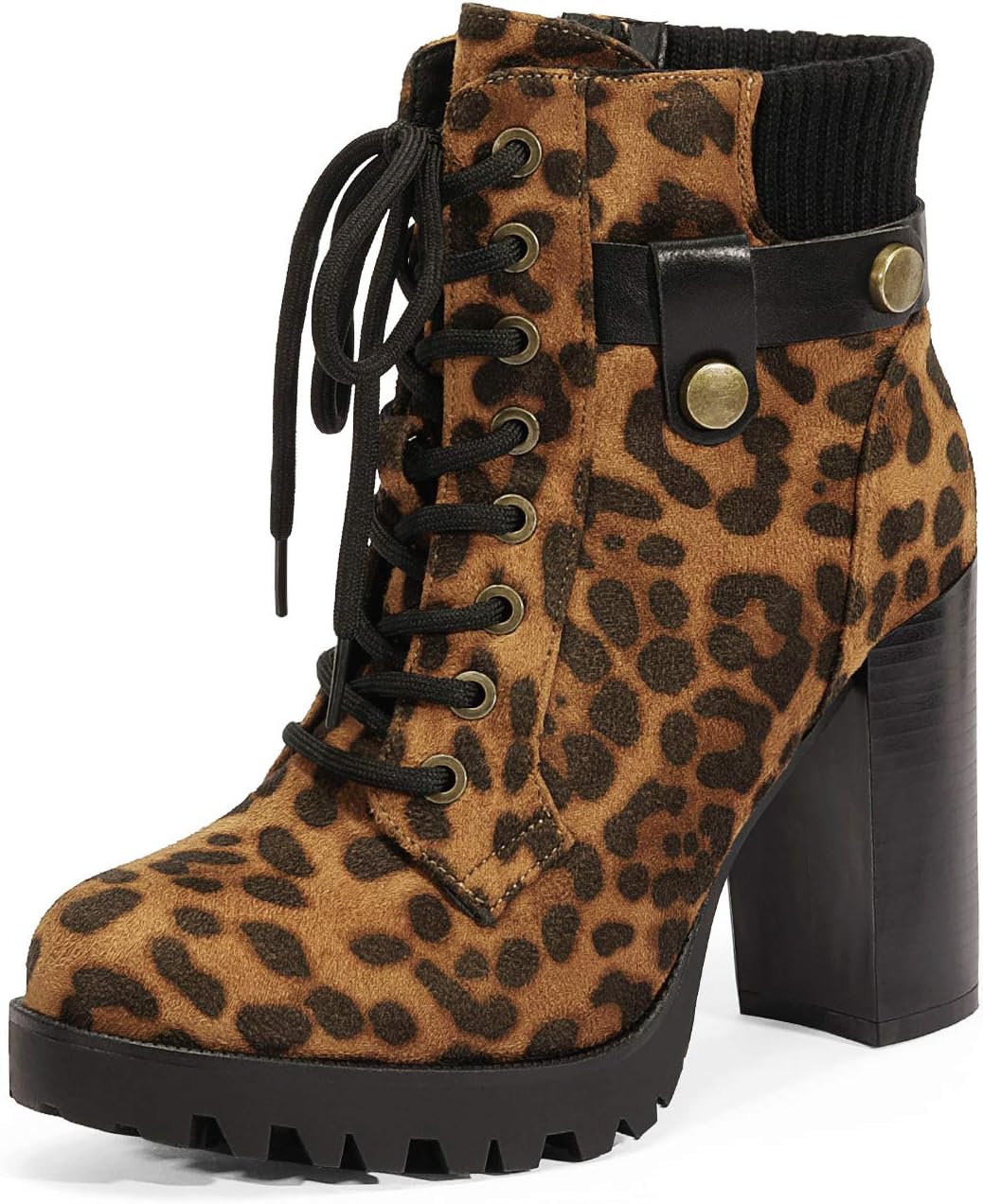 Women's Lace Up Combat Ankle Booties, photo 3
