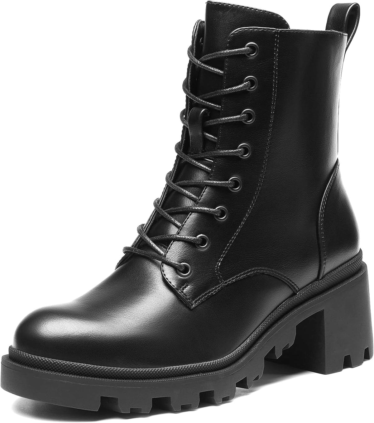 Women's Lace Up Ankle Combat Booties, photo 1