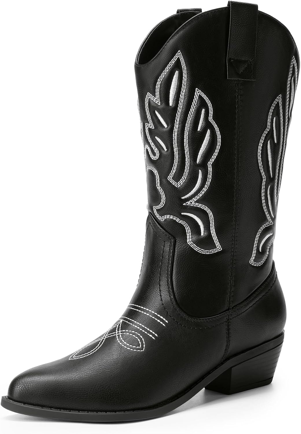 Women's Stitched Embroidery Cowgirl Boots, photo 8