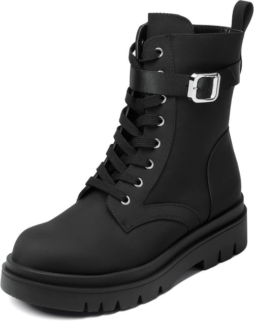 Women's Combat Platform Ankle Booties, photo 1