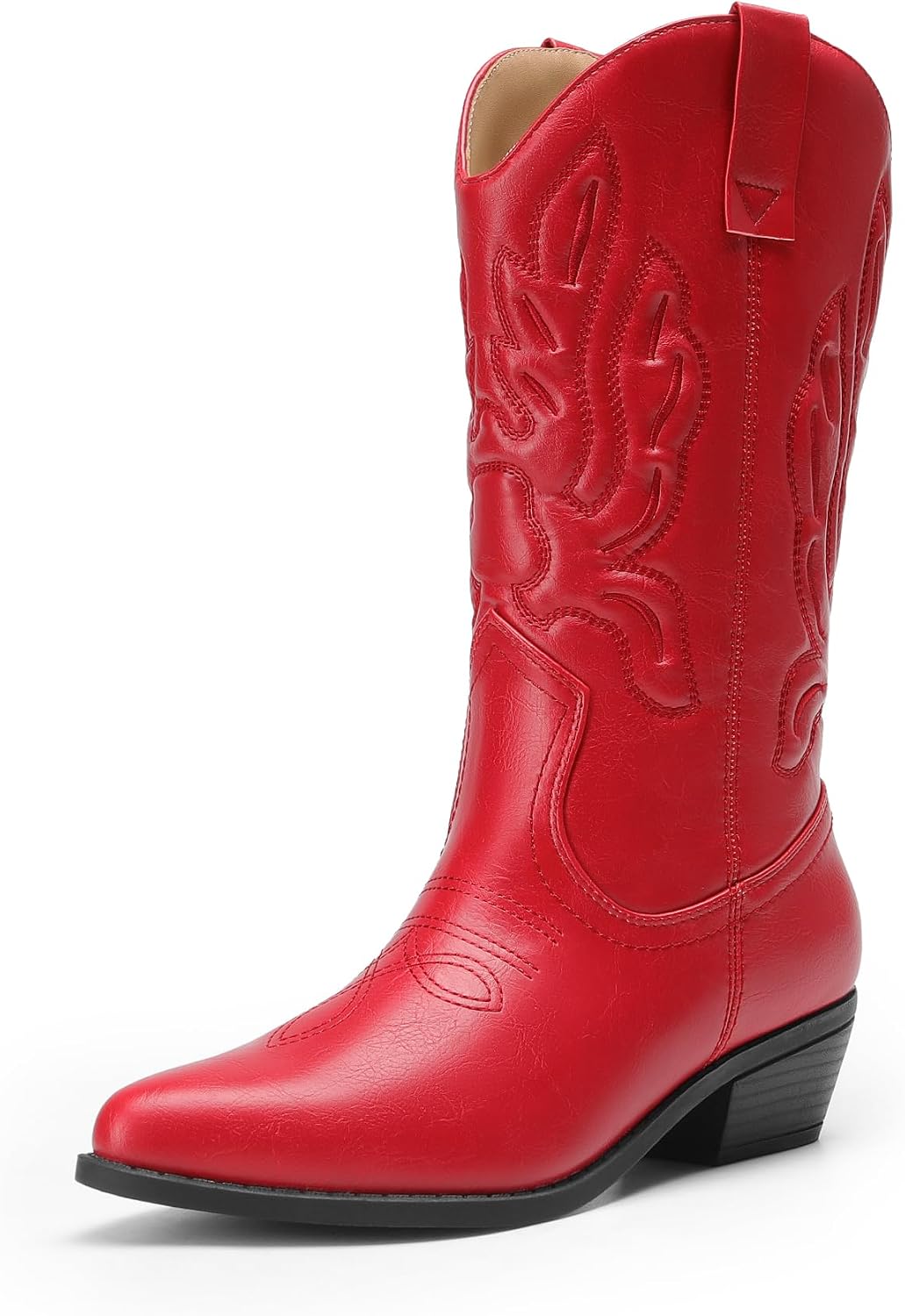 Women's Stitched Embroidery Cowgirl Boots, photo 7