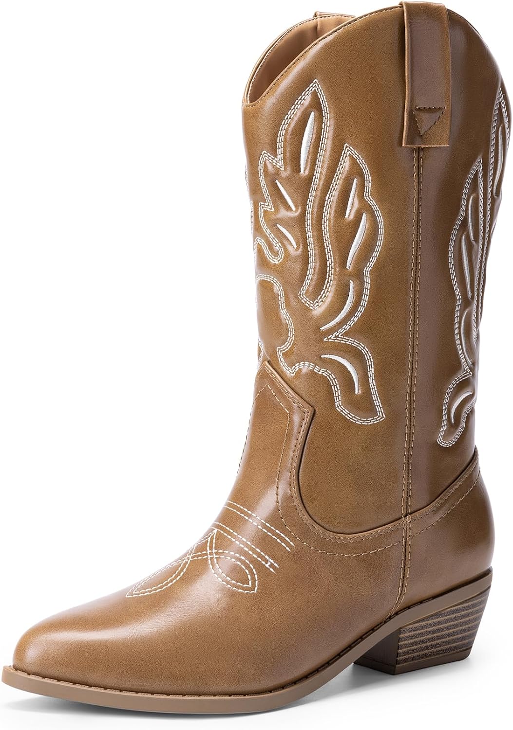 Women's Stitched Embroidery Cowgirl Boots, photo 2