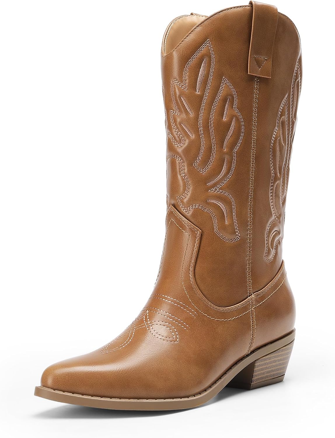 Women's Stitched Embroidery Cowgirl Boots, photo 4