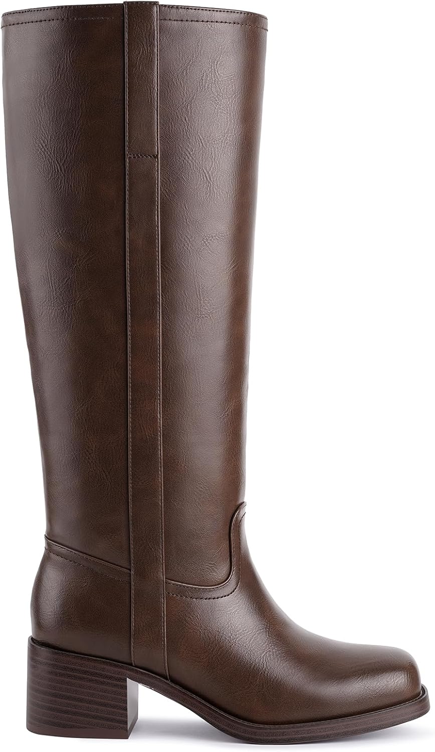 Women's Wide Calf Knee High Riding Boots, photo 9
