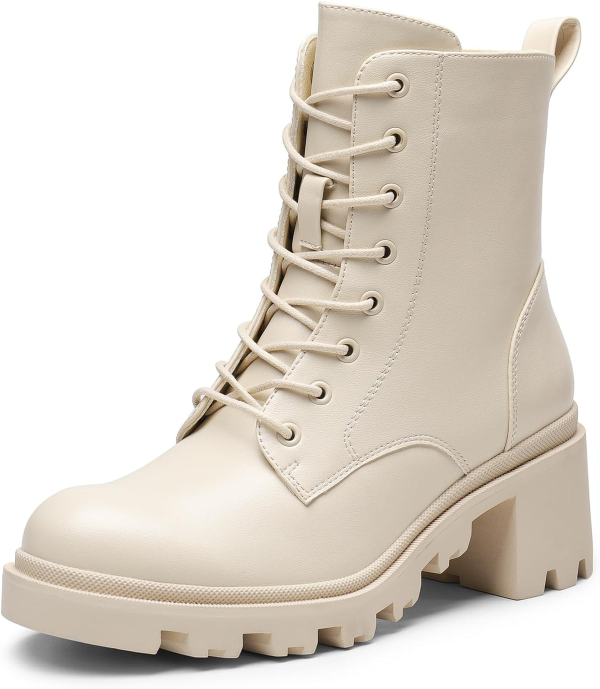 Women's Lace Up Ankle Combat Booties, photo 2