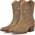 Women's Rhinestone Cowgirl Ankle Boots, photo 1
