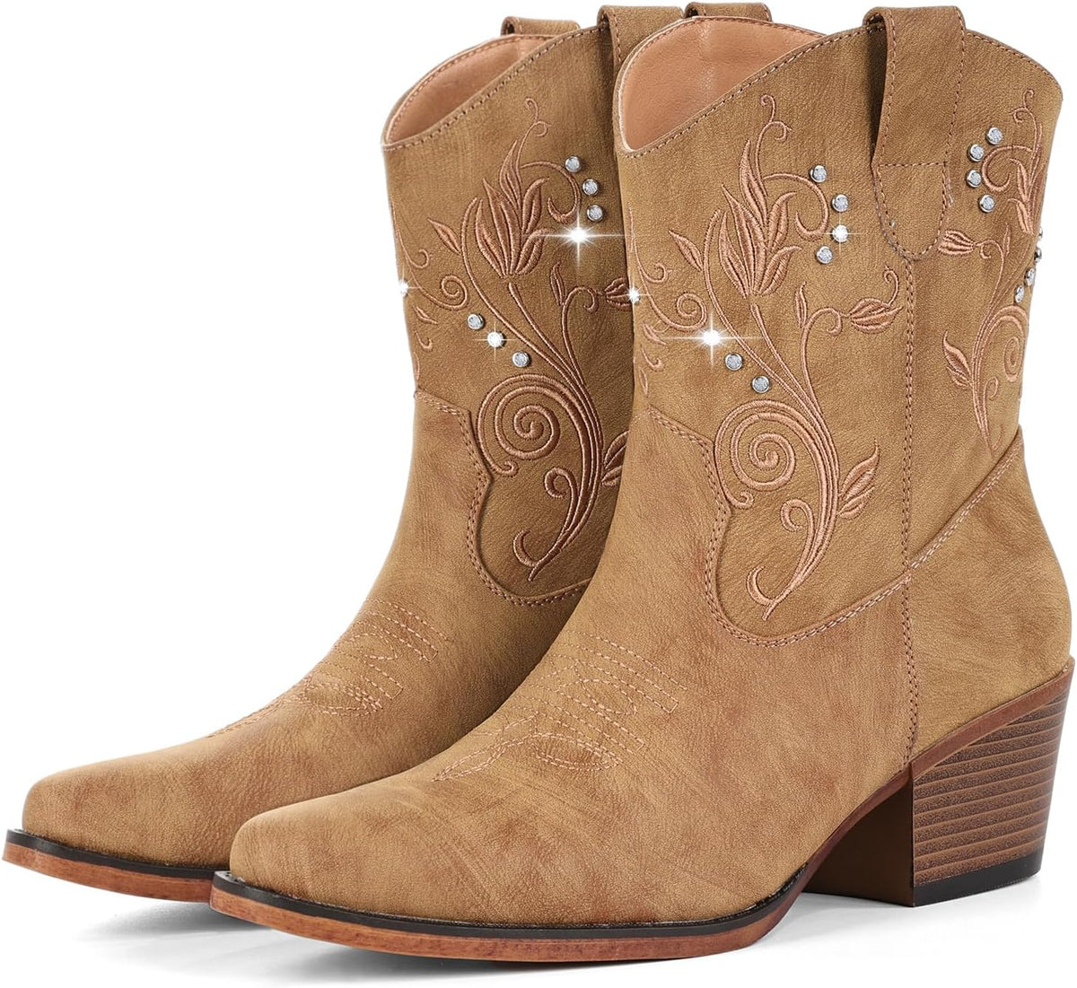 Women's Rhinestone Cowgirl Ankle Boots, photo 4