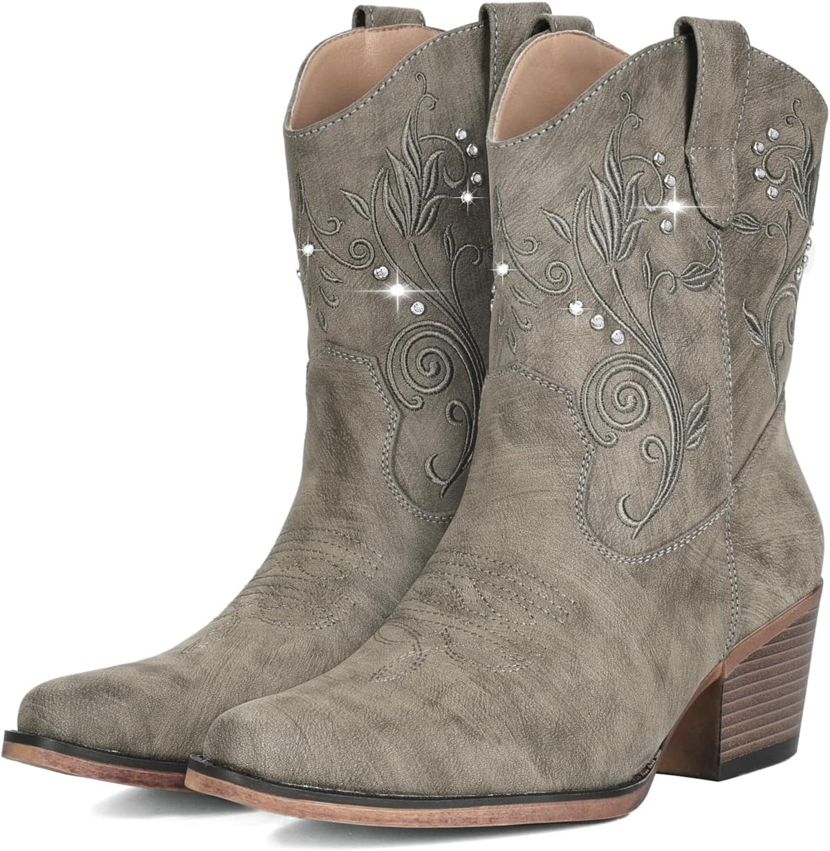 Women's Rhinestone Cowgirl Ankle Boots, photo 5