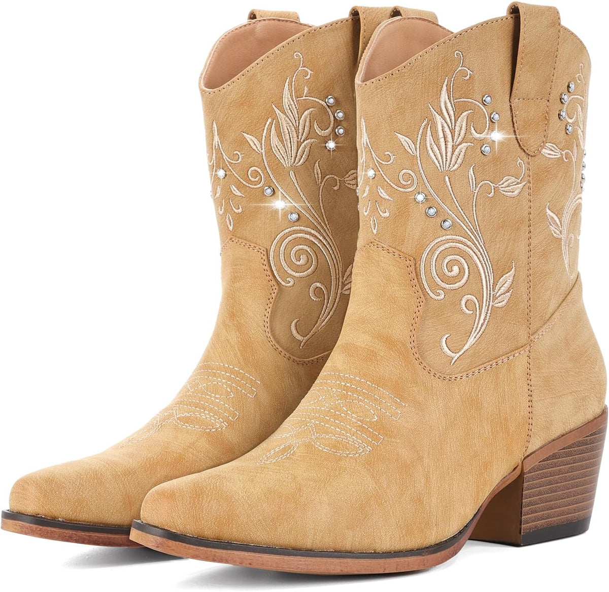 Women's Rhinestone Cowgirl Ankle Boots, photo 6